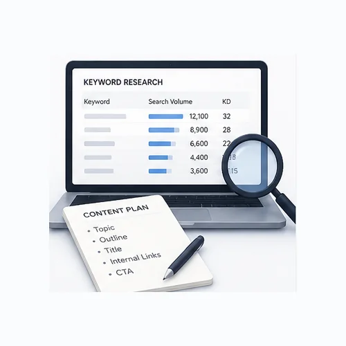 Keyword research and content planning