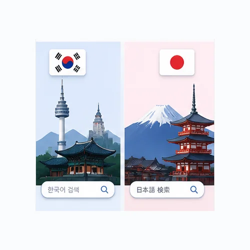 Korea and Japan SEO localization