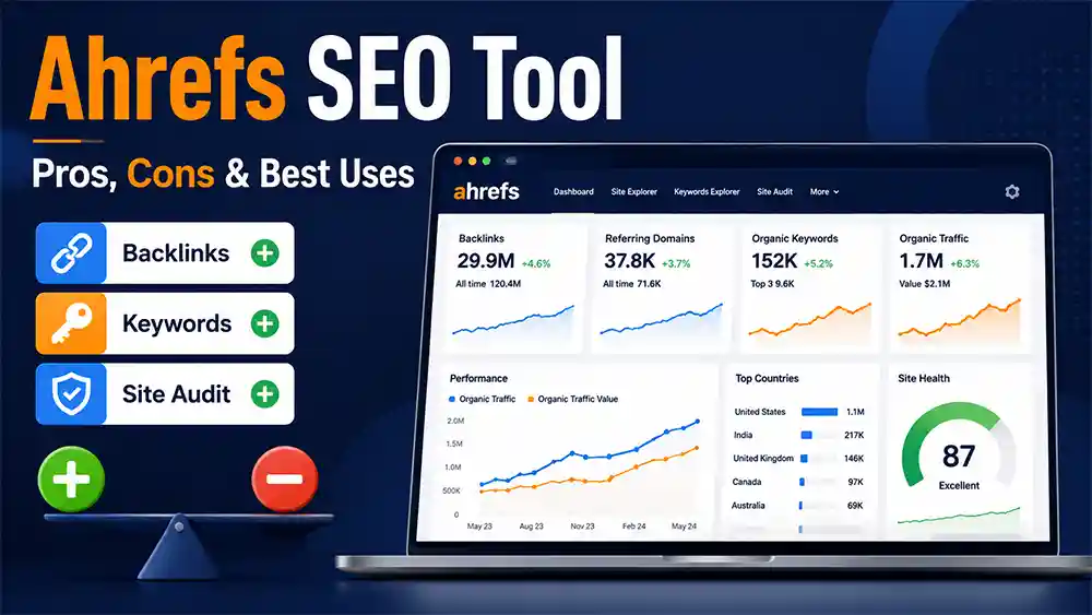 Ahrefs SEO tool review covering key features, strengths and limitations