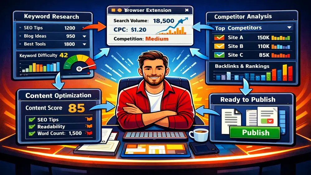Surfer SEO tools for content editors