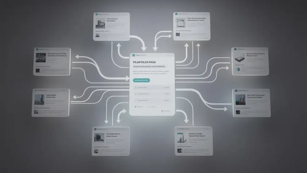 Cornerstone page helping users navigate a topic cluster