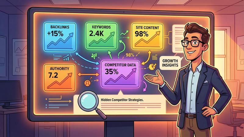 Ahrefs features including Site Explorer Keywords Explorer and Site Audit