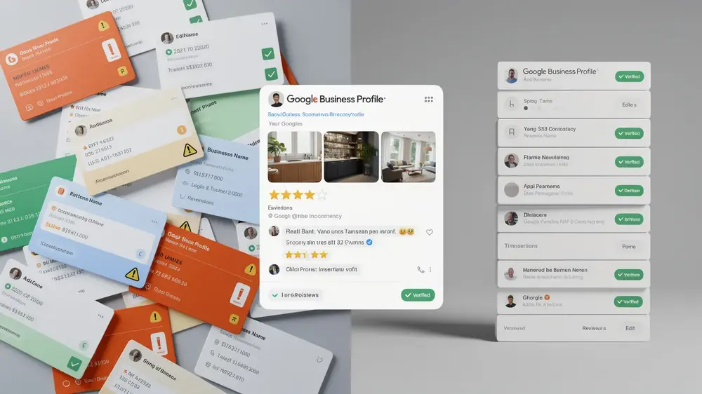 Local SEO mistakes including NAP inconsistency and profile neglect