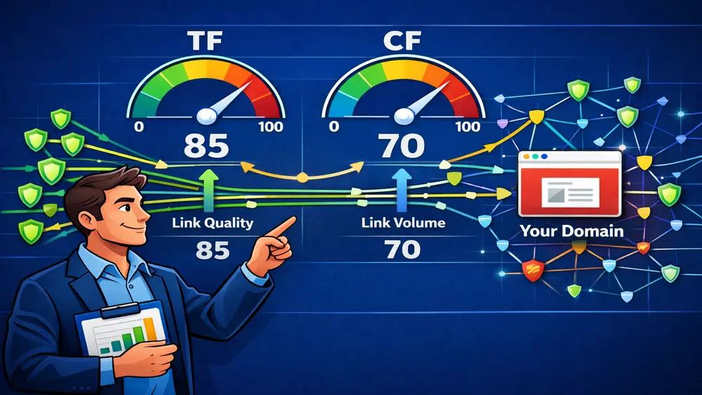 Majestic SEO backlink analysis dashboard overview