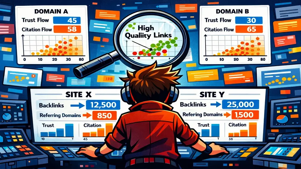 Majestic Site Explorer and domain comparison tools