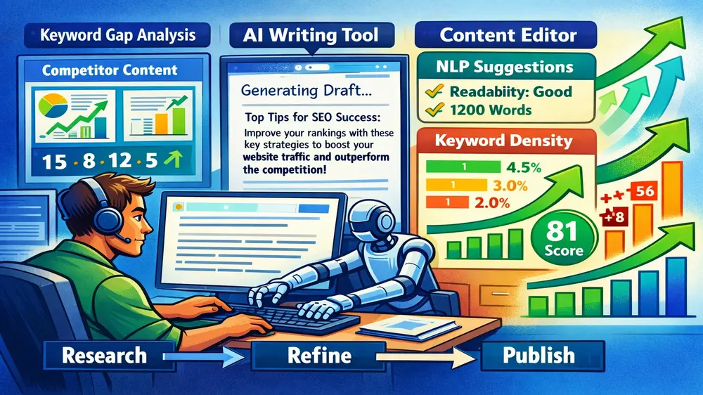 SEO professionals using Surfer SEO for content review