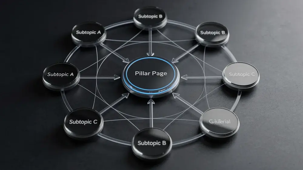 Topic clusters supporting topical clarity and internal linking