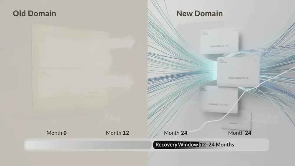 Advanced SEO recovery and long-term domain migration monitoring