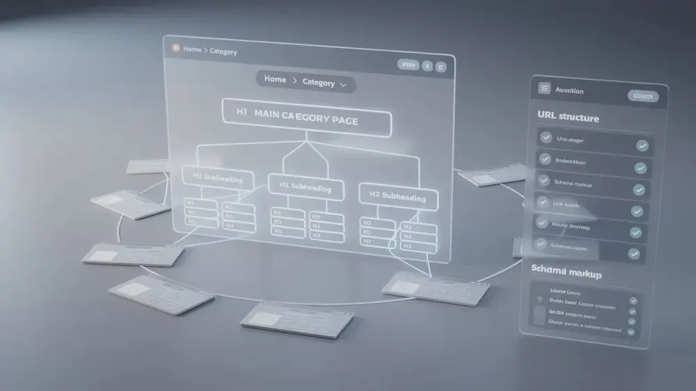 Advanced category page SEO strategy with technical audits, UX improvements, and content updates
