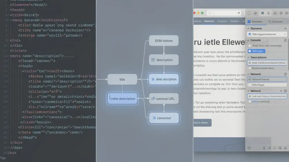 Chrome DevTools SEO basics for checking rendered pages and metadata