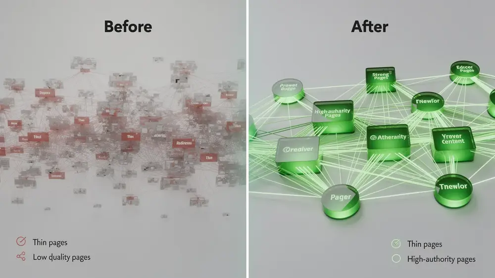 How Content Pruning Impacts Rankings, Crawl Efficiency, and Site Authority
