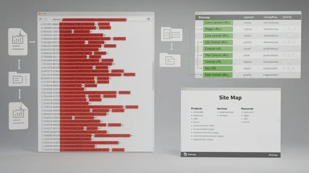 Workflow for creating and deploying XML sitemaps and HTML sitemaps correctly