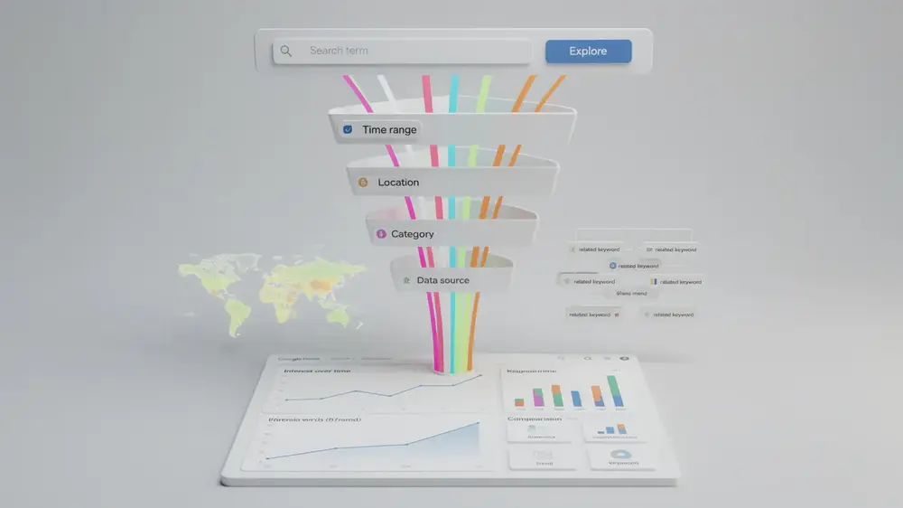 Google Trends workflow for SEO research and content planning