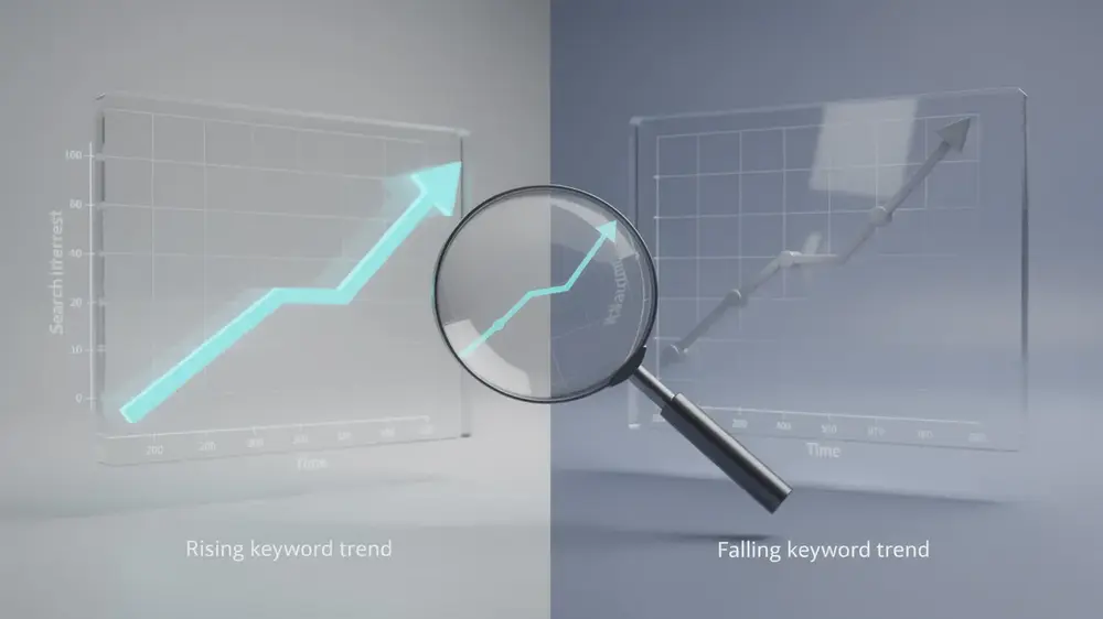 Google Trends search interest data for SEO keyword research