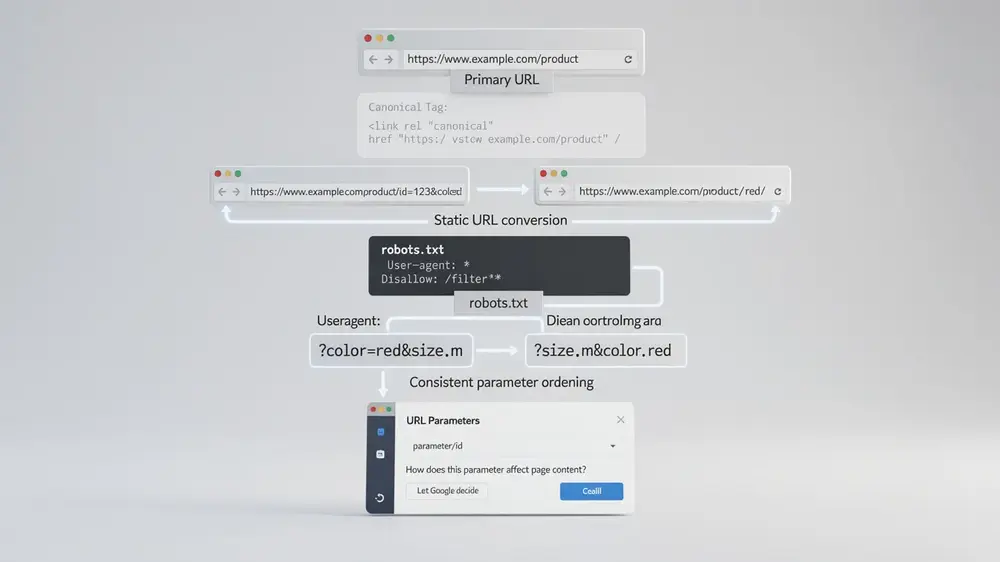 SEO methods for managing URL parameters