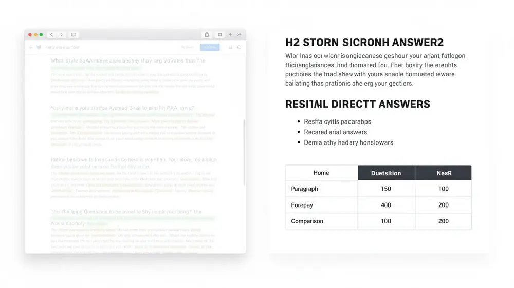 Optimizing Content Structure and Format for PAA Selection