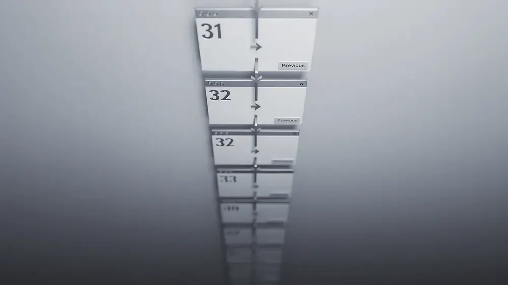Visual example of paginated category pages connected through crawlable links