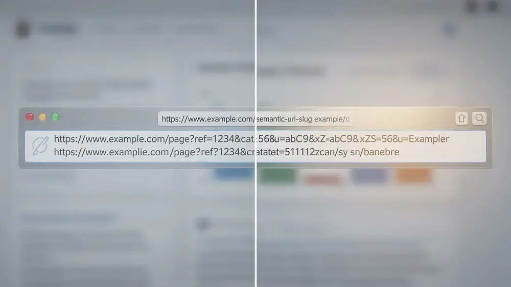 Example showing the slug section of a clean URL structure