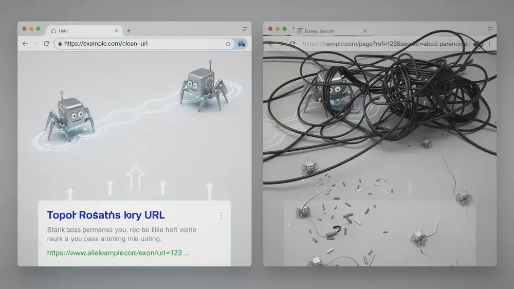 Clean URL slug structure supporting crawlability and user trust