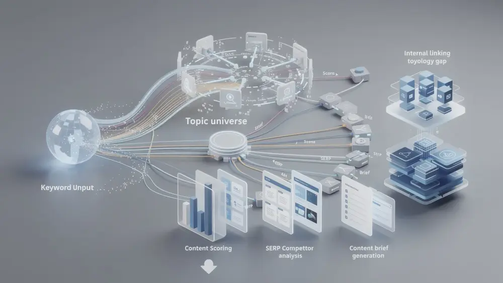 MarketMuse workflow for content briefs optimization and SEO audits