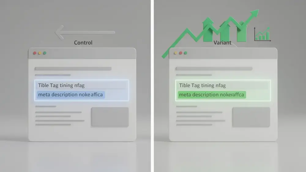 SEO split testing control and variant page groups