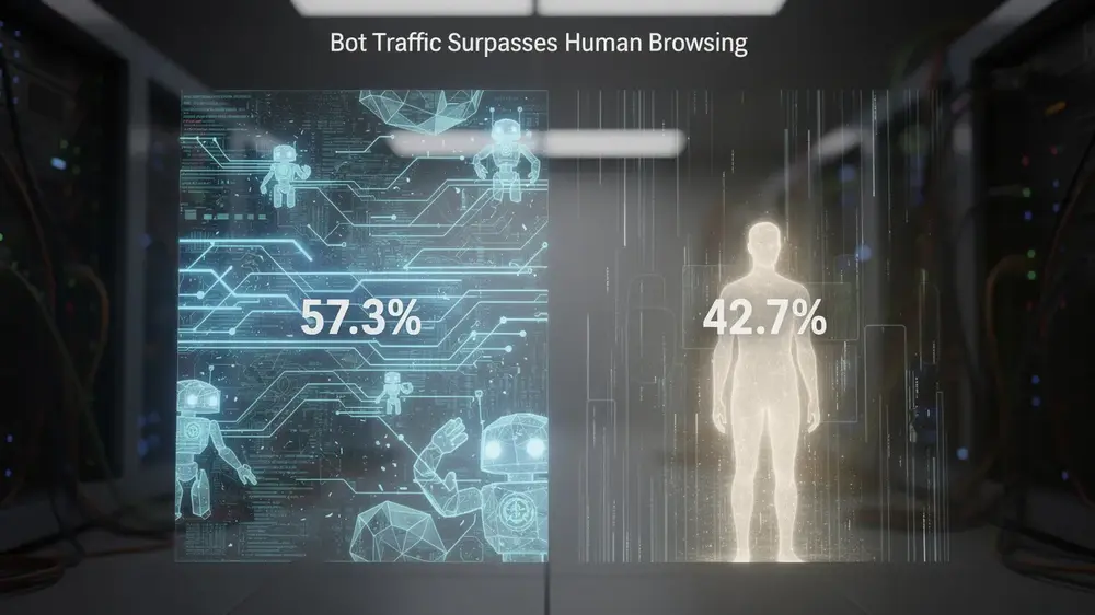 Bot Traffic Dominance Surpasses Human Browsing for First Time