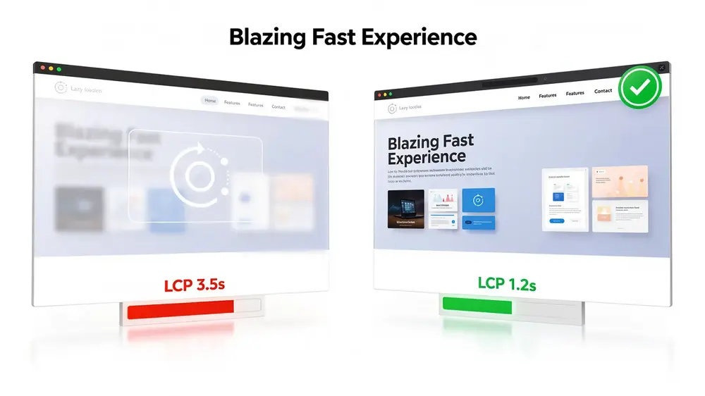 Common LCP mistakes including lazy loading above-the-fold images and optimising the wrong element