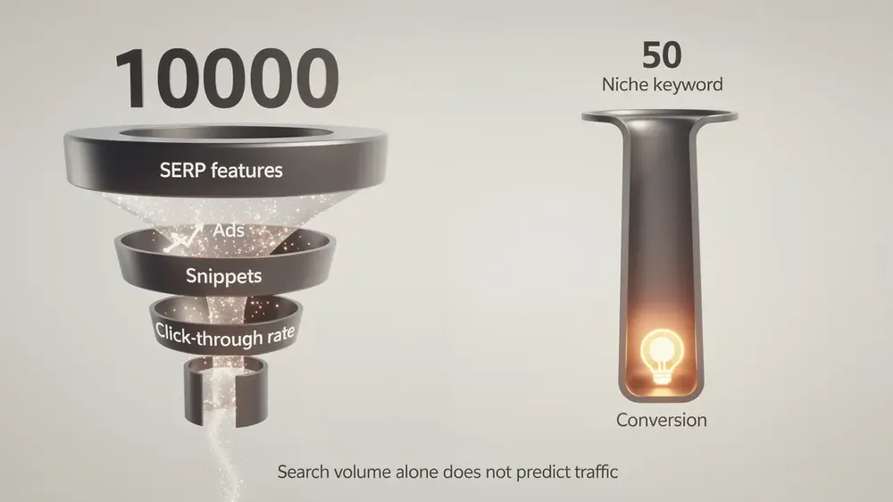 Common errors to avoid when interpreting keyword search volume
