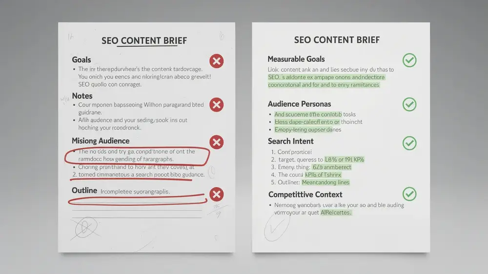 Critical Mistakes to Avoid When Creating SEO Content Briefs