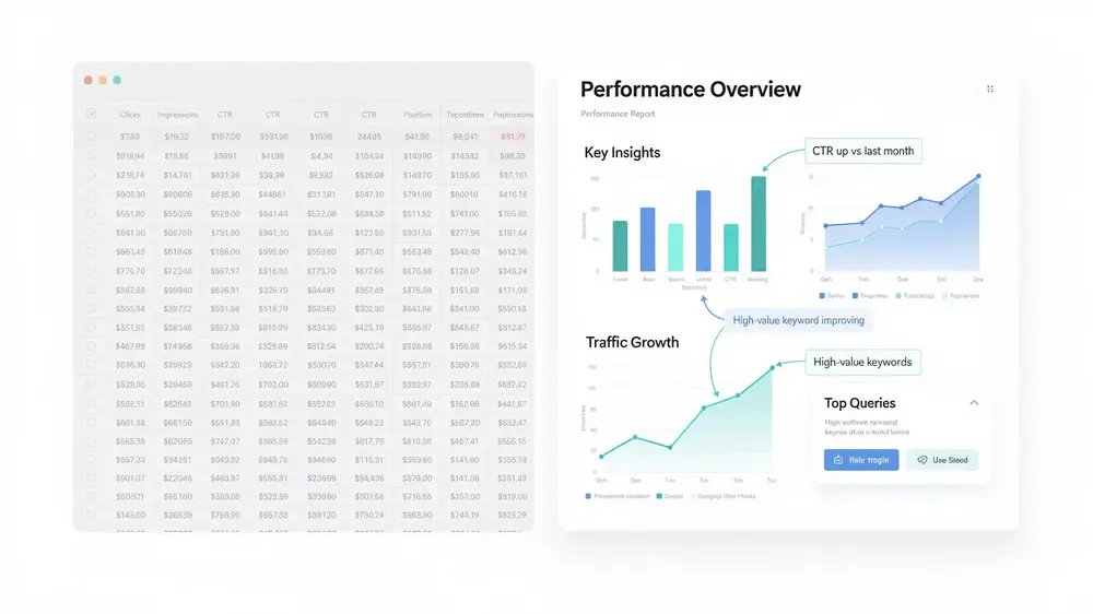 Presenting Key Metrics with Context and Commentary