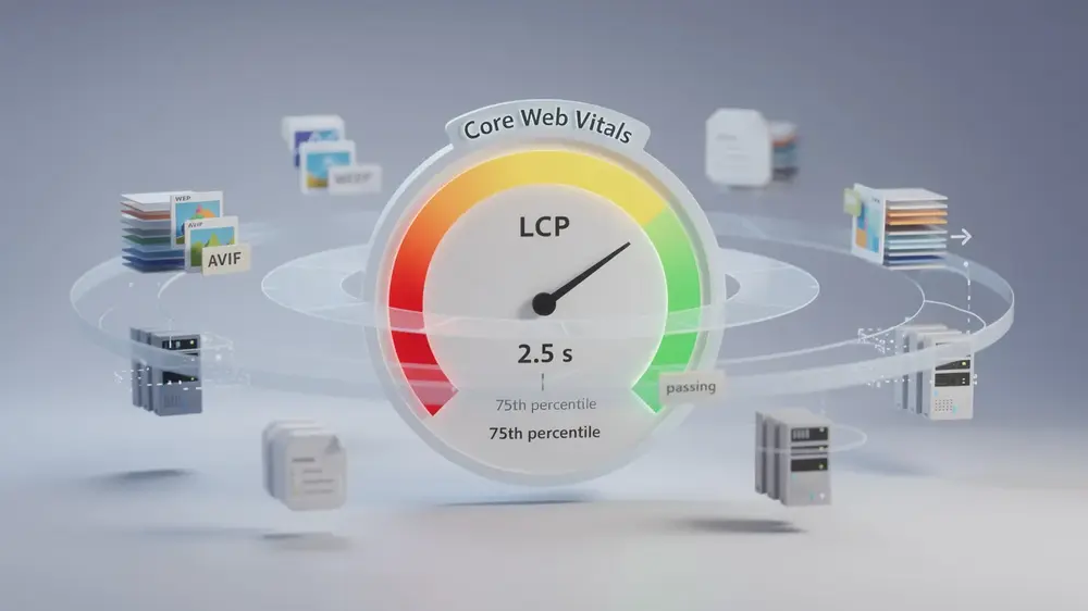 Long-term LCP monitoring workflow using field data, templates, and page performance checks