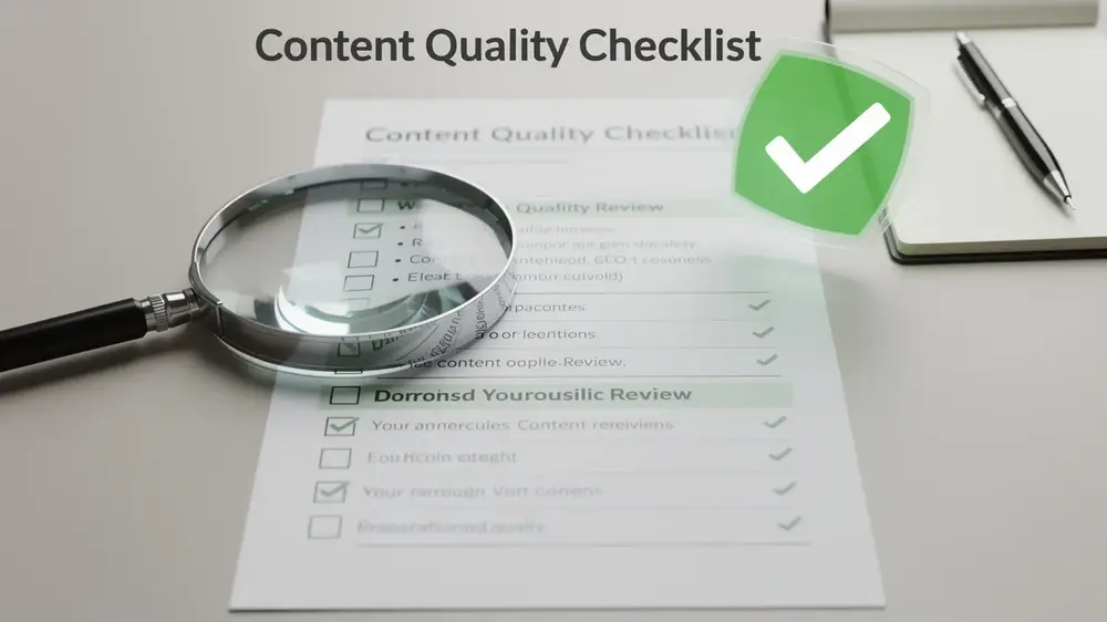 SEO Quality Control Checklist for Content Pre-Publication Review