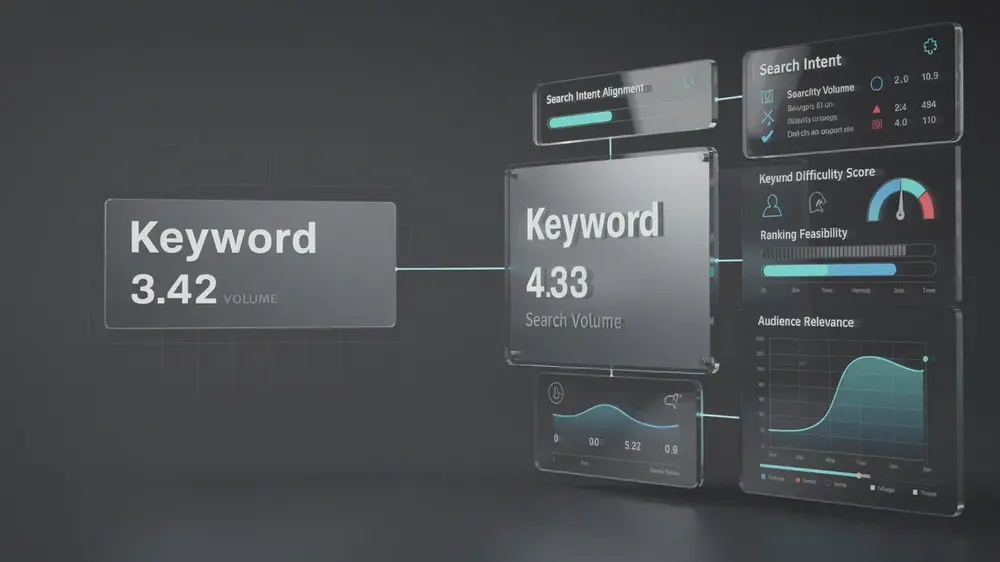 Comparison of factors that cause keyword volume estimates to differ between SEO platforms