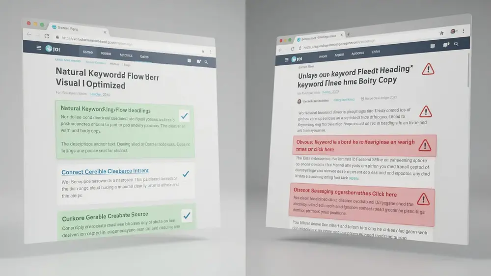 Examples of unclear content briefs, forced keywords and weak source instructions