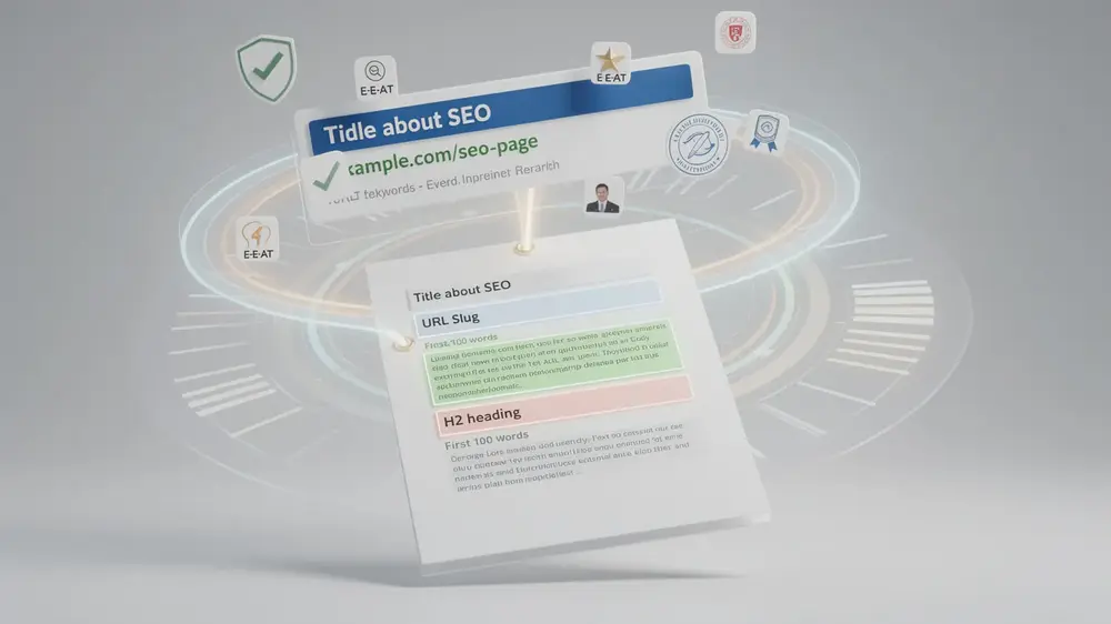 Content workflow showing search research, writer briefing, drafting and editorial review