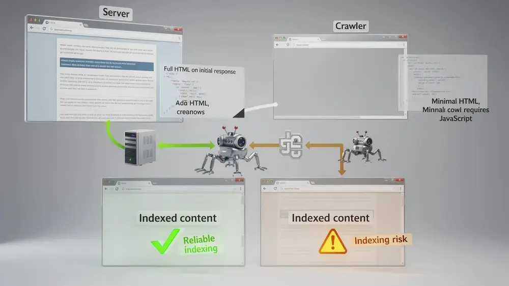 How SSR and CSR Affect Search Engine Crawlability and Indexing