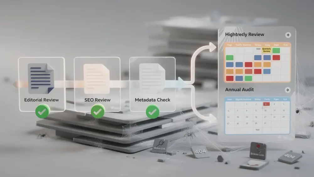 Content Approval Workflows and Update Cadence Policies