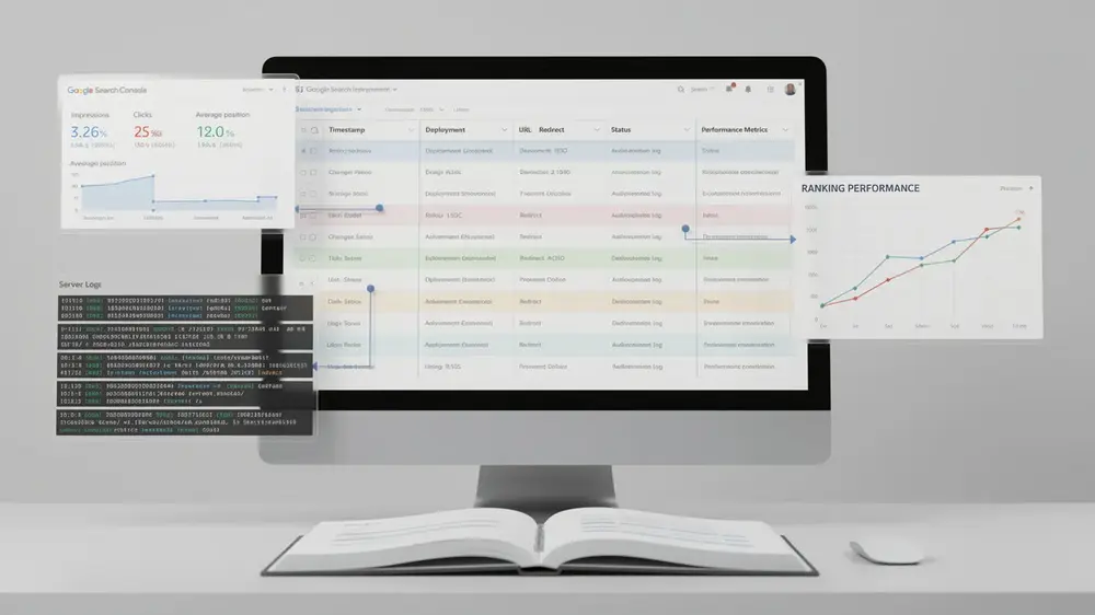 Workflow for recording validating and reviewing SEO changes