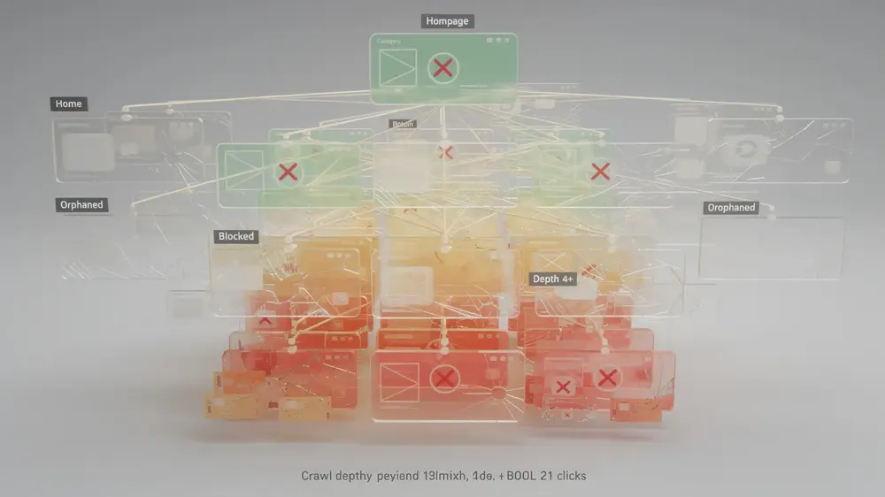 Technical SEO review of crawl access, indexing, canonicals, redirects and broken links