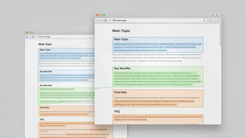 Adding More Words Without Changing the Page's Purpose